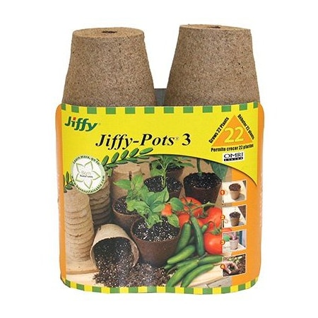 Green Garden Products 22PK 3 RND Peat Pot JP322